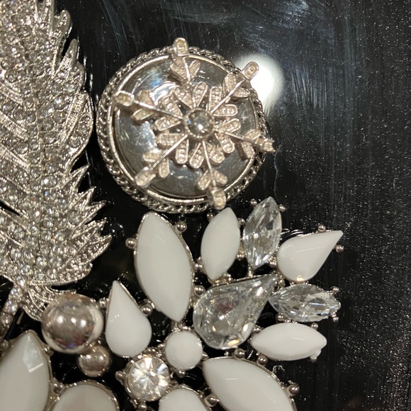 ORIGINAL JEWELRY ART COLLAGE IN GLASS FRAME. UNIQUE HANDMADE OOAK GIFT 💝 IDEA - Picture 7 of 14